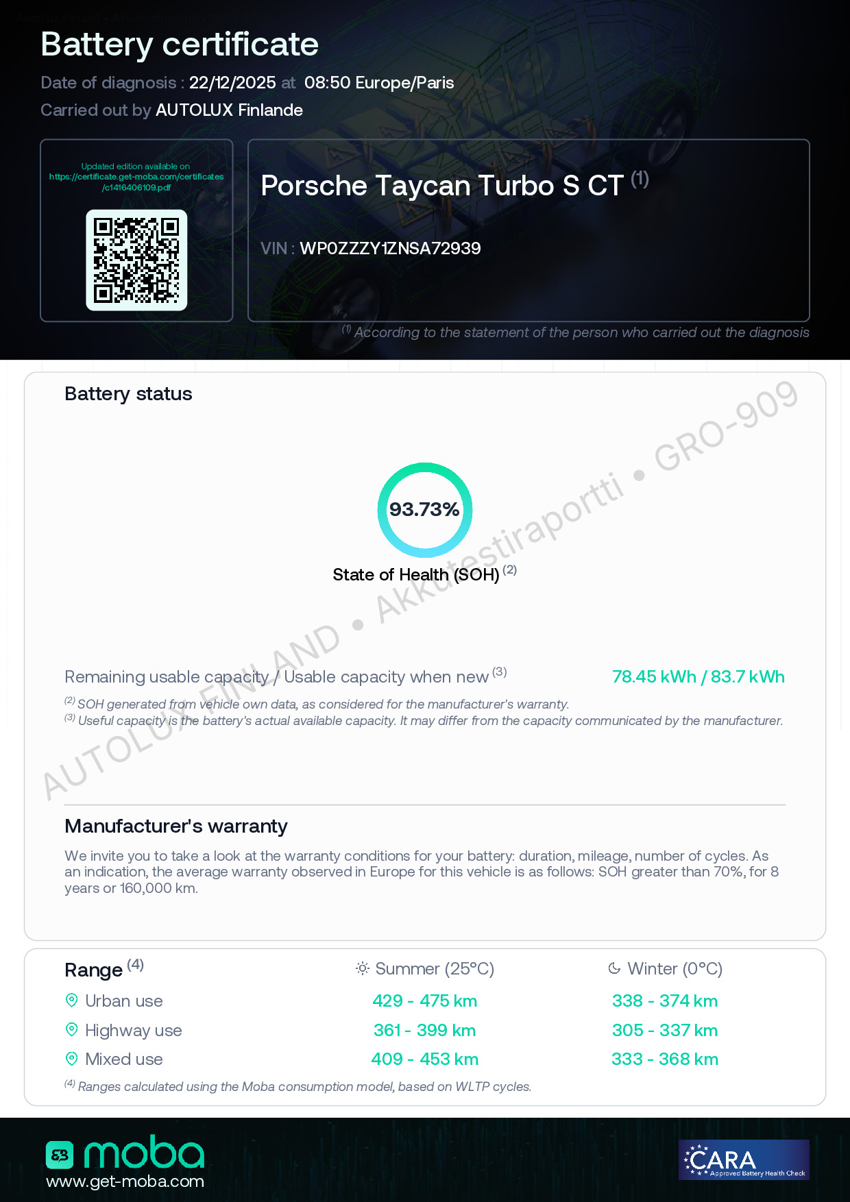 Akkutestiraportti page 1